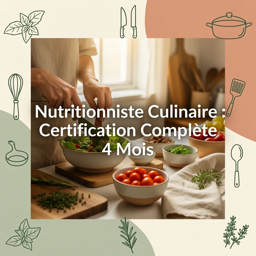 Nutritionniste Culinaire : Certification Complète 4 Mois