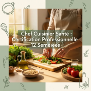 Chef Cuisinier Santé : Certification Professionnelle 12 Semaines