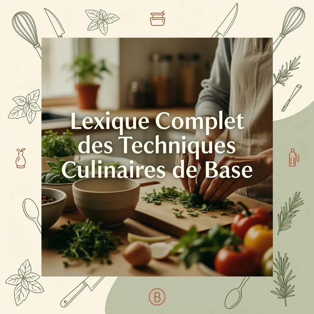 Lexique Complet des Techniques Culinaires de Base