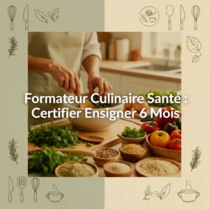 Formateur Culinaire Santé : Certifier Enseigner 6 Mois
