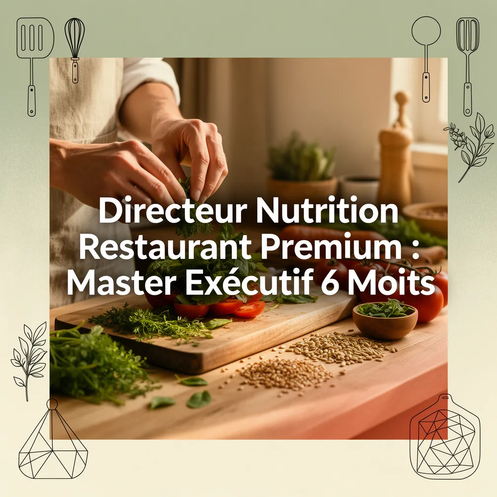 Directeur Nutrition Restaurant Premium : Master Exécutif 6 Mois